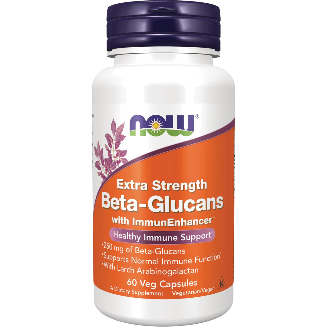 Now Foods Extra Strength Beta-Glucans With ImmunEnhancer 60 Vcaps - 3033 - 2 Pack