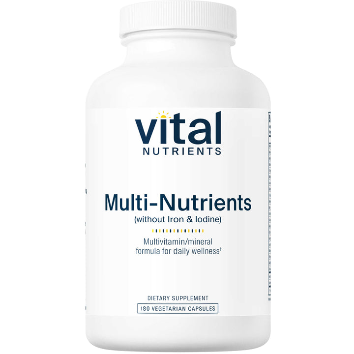 Vital Nutrients Multi-Nutrients With Iron &amp; Iodine 180 Capsules