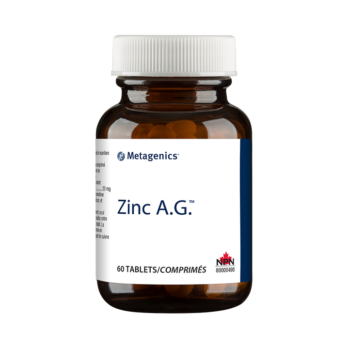 Metagenics Zinc A.G. 20mg 60 Tablets - 3 Pack