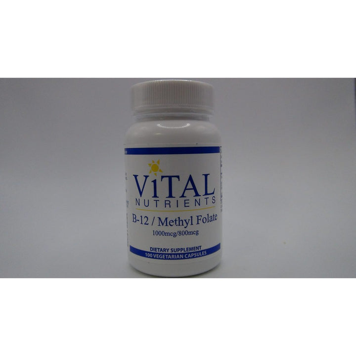 Vital Nutrients Vitamin B12 / Methyl Folate 100 Vcaps