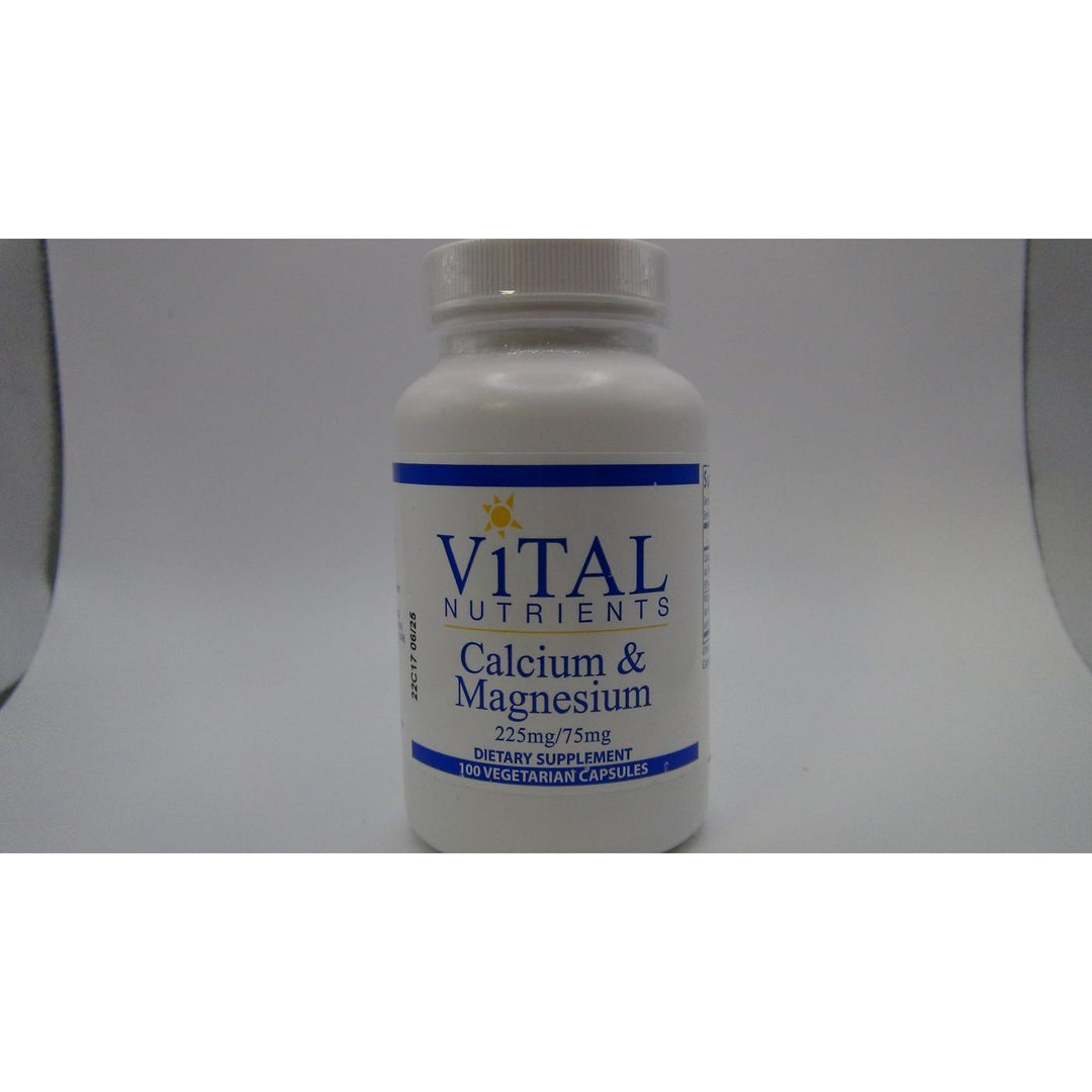 Vital Nutrients Calcium & Magnesium 225mg / 75mg 100 Vcaps