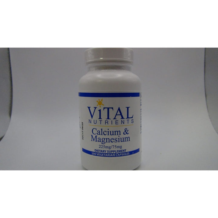 Vital Nutrients Calcium &amp; Magnesium 225mg / 75mg 100 Vcaps