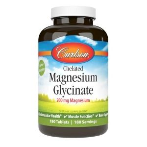 Carlson Labs Chelated Magnesium 180 Tablets