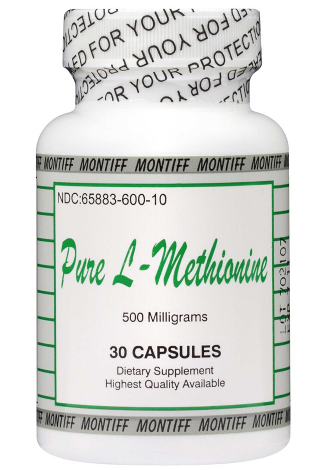Montiff Pure L-Glutamine 500 mg 250 Capsules