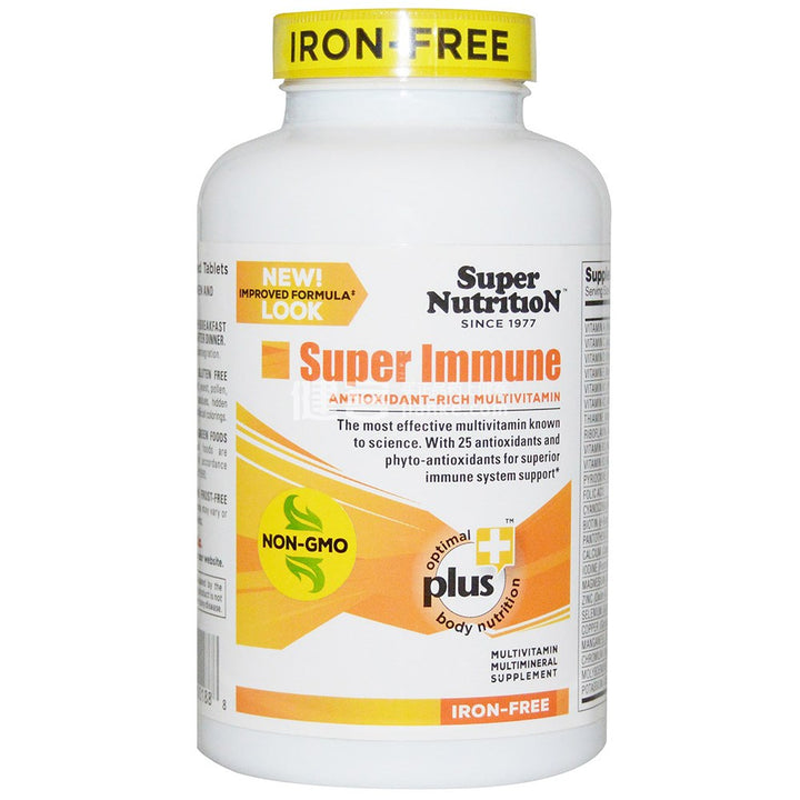 Now Foods Super Nutrition Iron Free Super Immune 240 Tablets - SU206