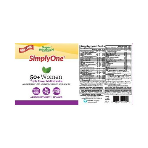 Now Foods Super Nutrition SimplyOne 50+ Women 30 Tablets - SU199