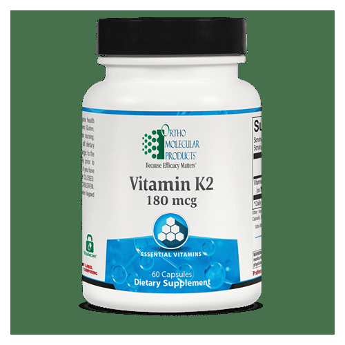 Ortho Molecular Vitamin K2 180 mcg 60 Vcaps