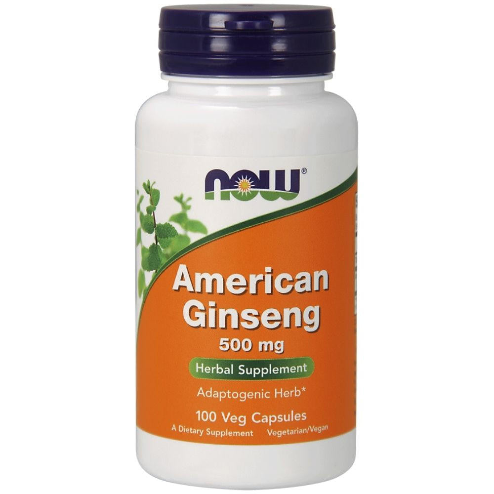 Now Foods American Ginseng 500 mg 100 Vcaps - 4004 - 2 Pack