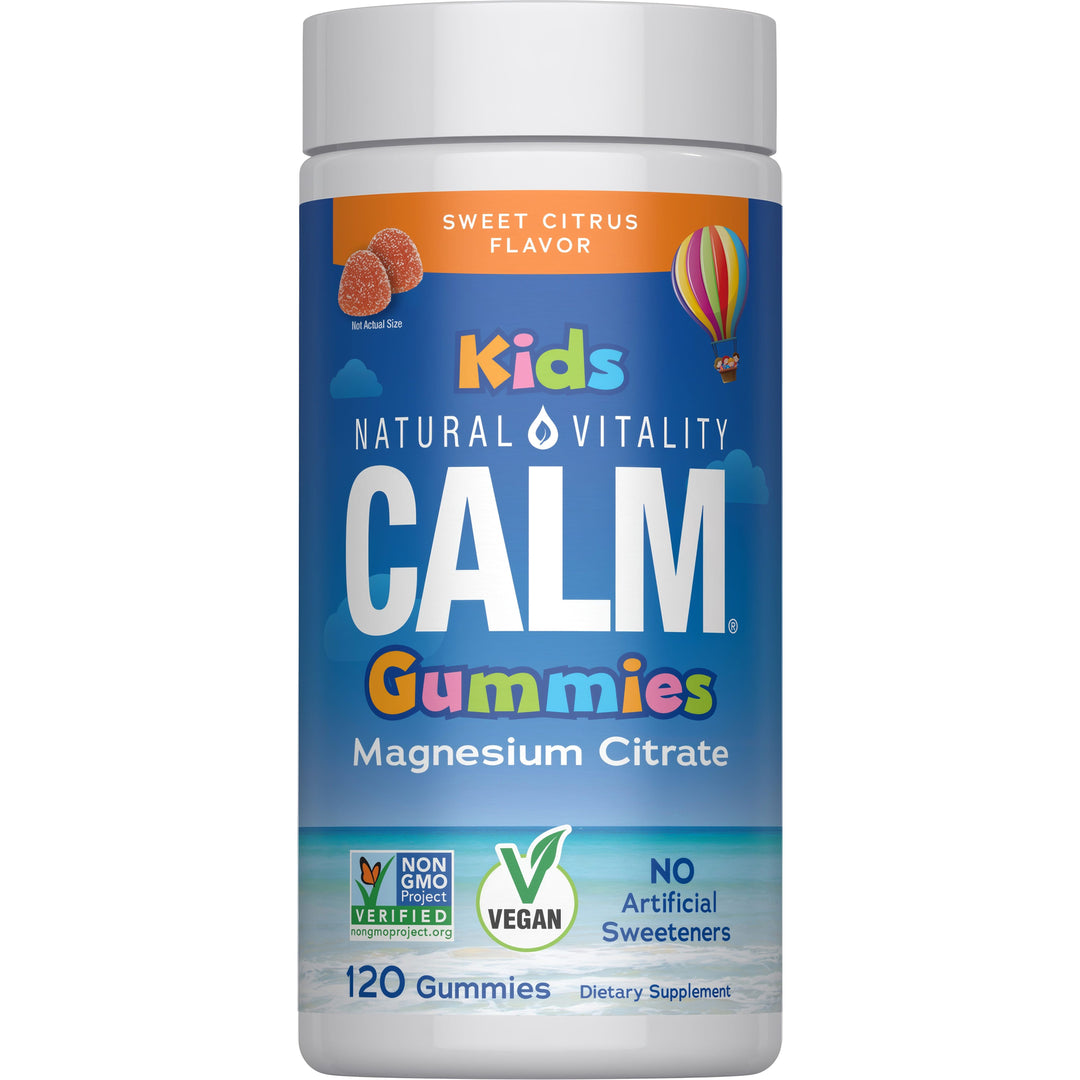 Natural Vitality Calm Kids Gummies Sweet Citrus 120 Count