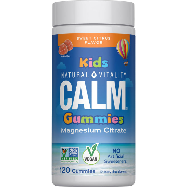 Natural Vitality Calm Kids Gummies Sweet Citrus 120 Count