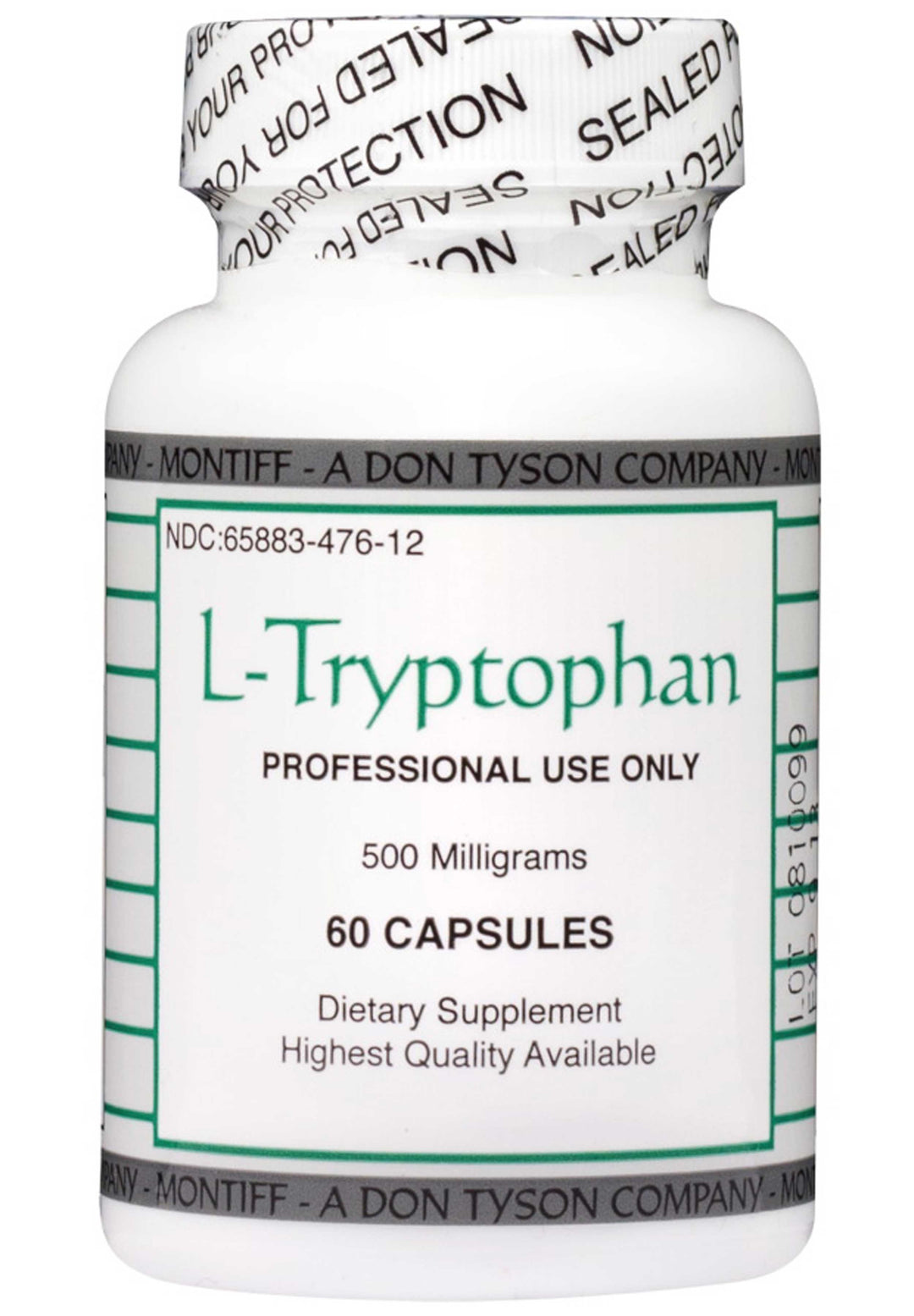 Montiff L-Tryptophan 500 mg 60 Capsules