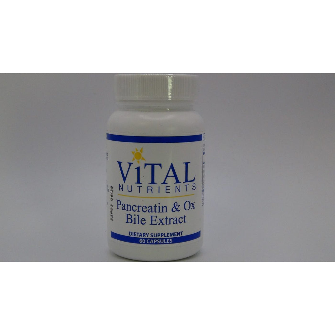 Vital Nutrients Pancreatin and Ox Bile Extract 60 caps
