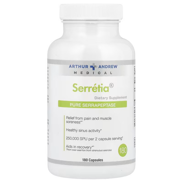Arthur Andrew Medical Serretia 180 Capsules