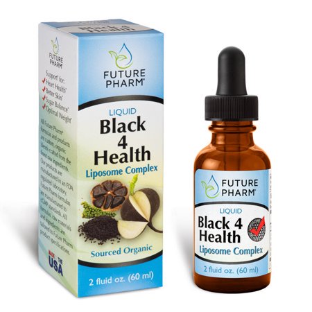 Future Pharm Liquid Black 4 Health Lipsome Complex, 2 Fluid Ounces  2 Pack