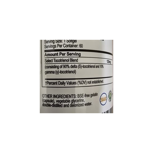A.C. Grace Unique E Tocotrienols 125mg 90 Softgels - 2 Pack