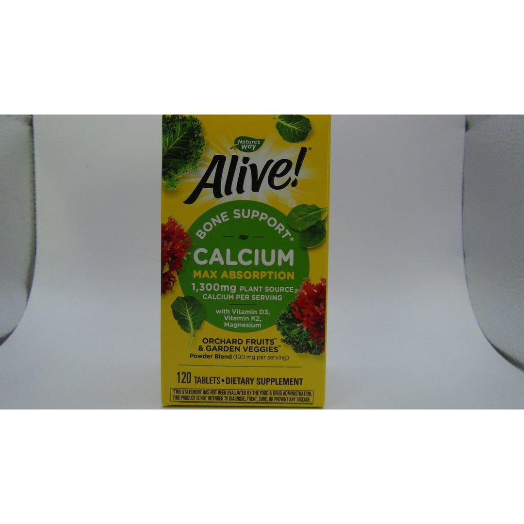 Nature's Way Alive! Calcium Bone Support Formula 120 Tablets - 15839