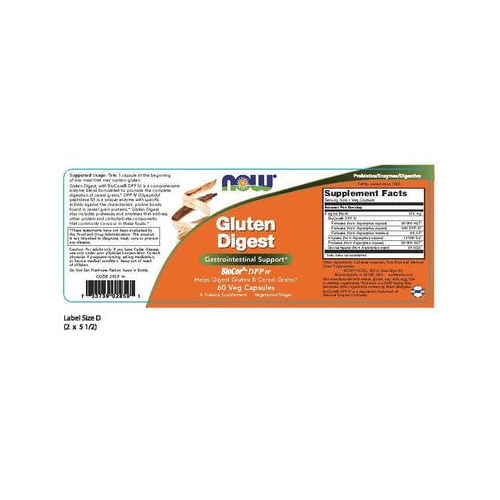 Now Foods Gluten Digest 60 Vcaps - 2959 - 2 Pack