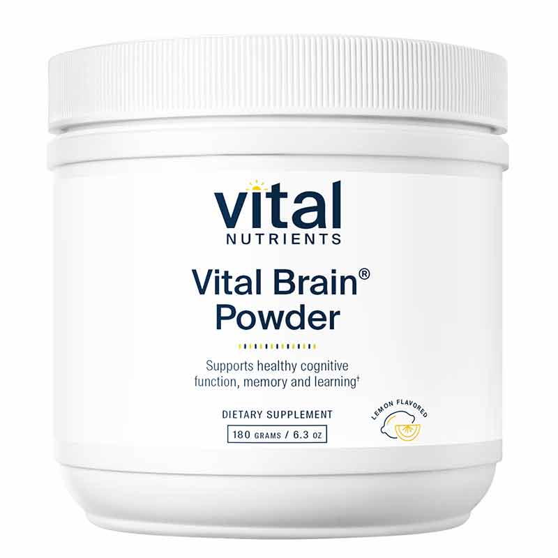 Vital Nutrients Vital Brain Powder Lemon 180 Grams