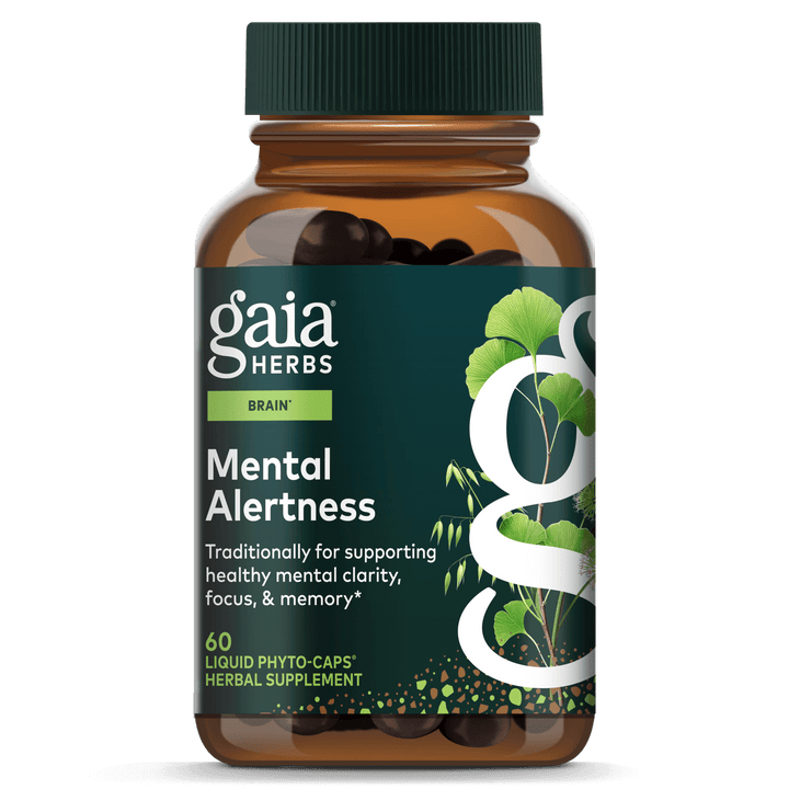 Gaia Herbs Mental Alertness 60 Capsules - 3 Pack