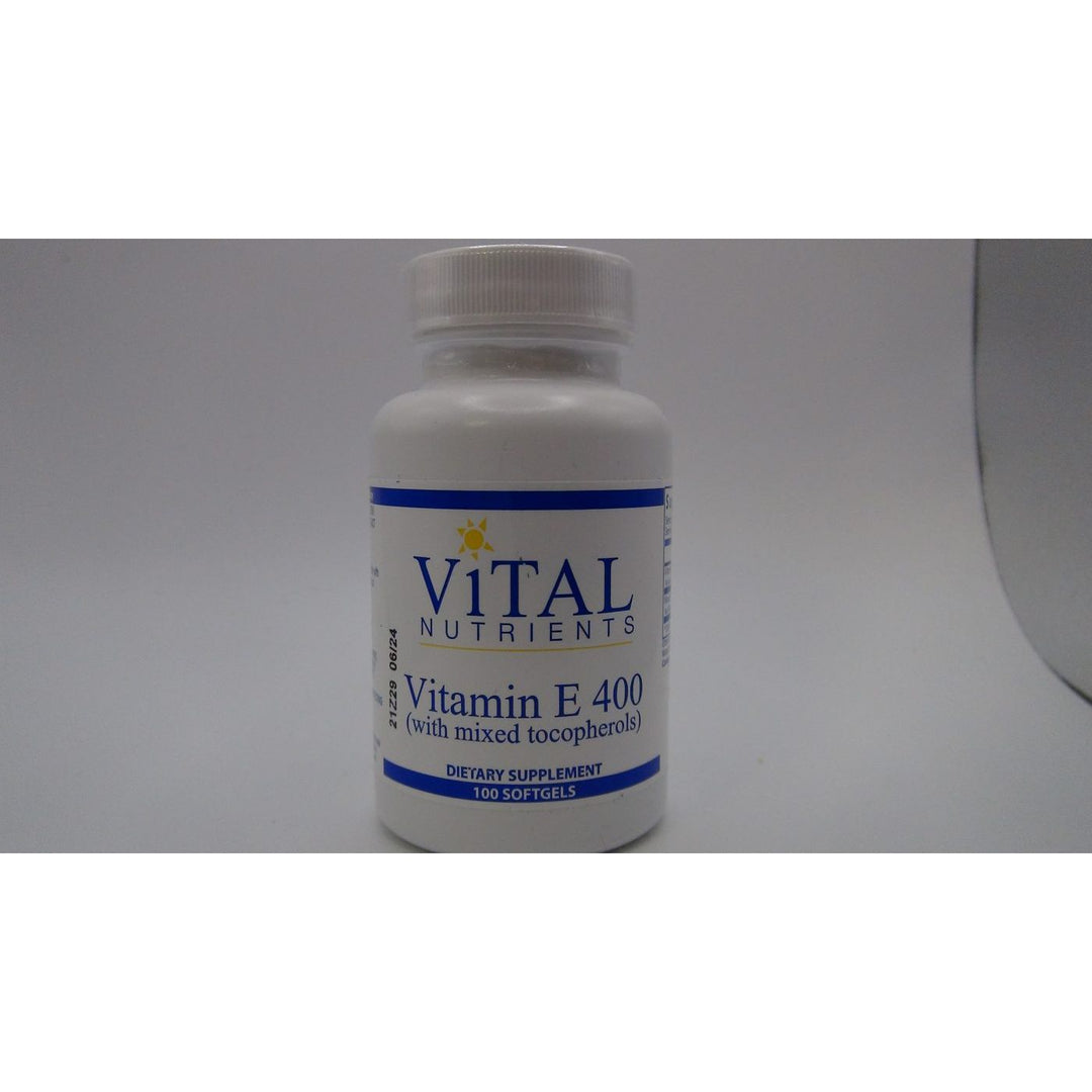 Vital Nutrients Vitamin E 400 With Mixed Tocopherols 100 Softgels