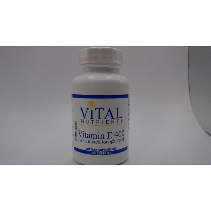 Vital Nutrients Vitamin E 400 With Mixed Tocopherols 100 Softgels