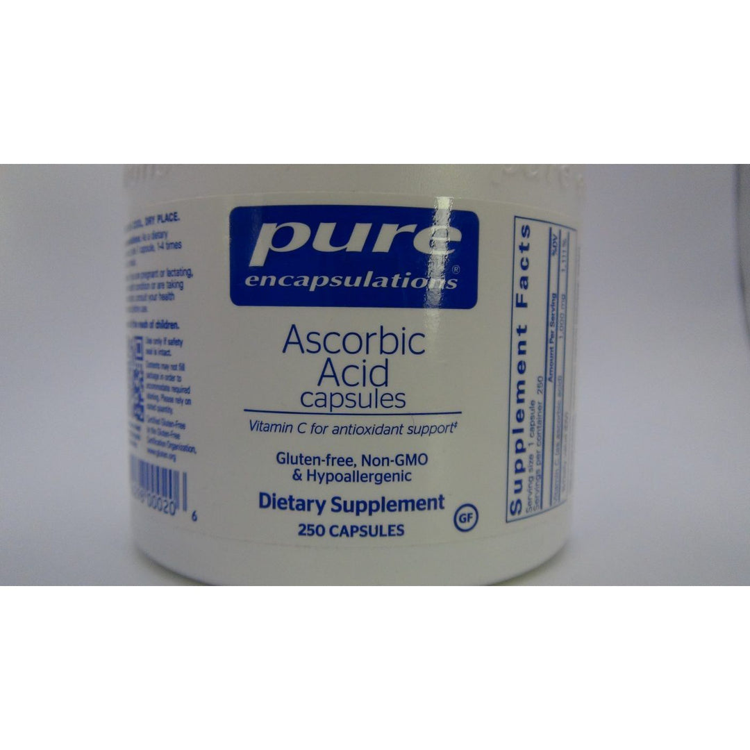 Pure Encapsulations Asorbic Acid Capsules 250 Capsules -