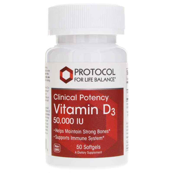 Protocol For Life Balance Vitamin D3 50,000 IU 50 Softgels