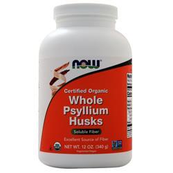 Now Foods Whole Psyllium Husks 12oz - 5980 - 4 Pack