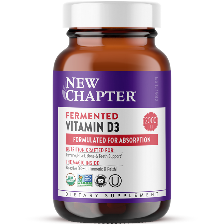 New Chapter Fermented Vitamin D3 30 Tablets