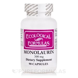 Ecological Formulas Monolaurin 300 mg 90 Capsules - 2 Pack