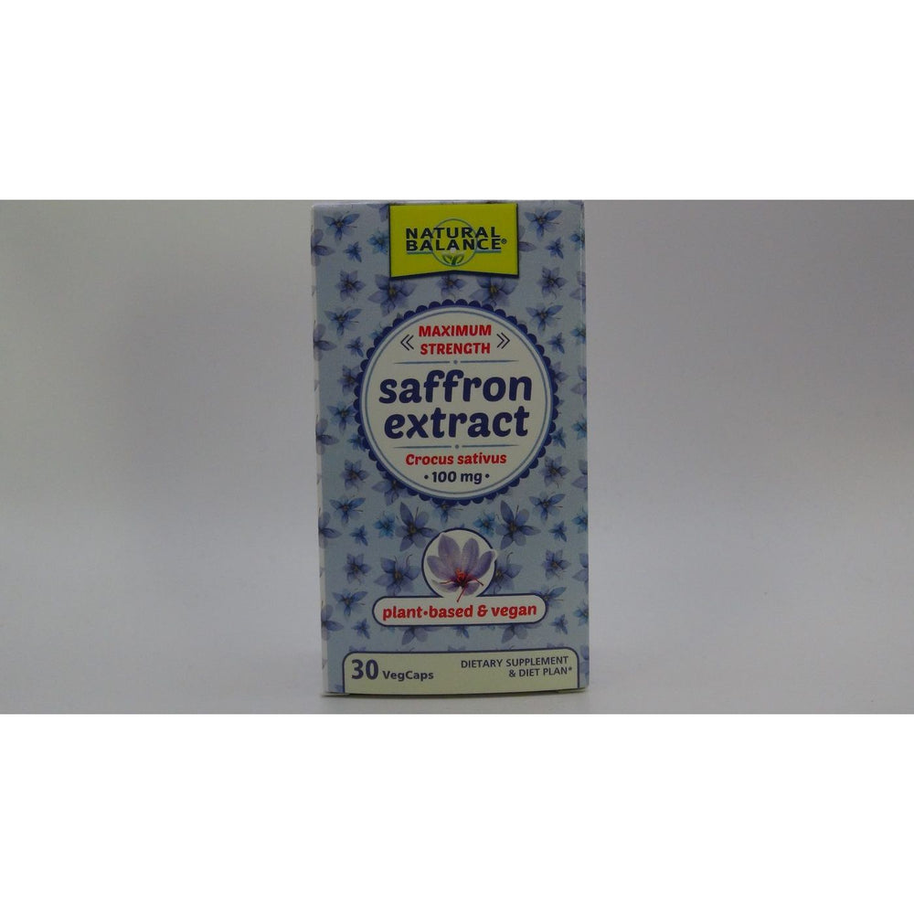 Natural Balance Saffron Extract 100 mg 30 Vcaps