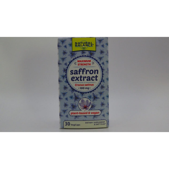 Natural Balance Saffron Extract 100 mg 30 Vcaps