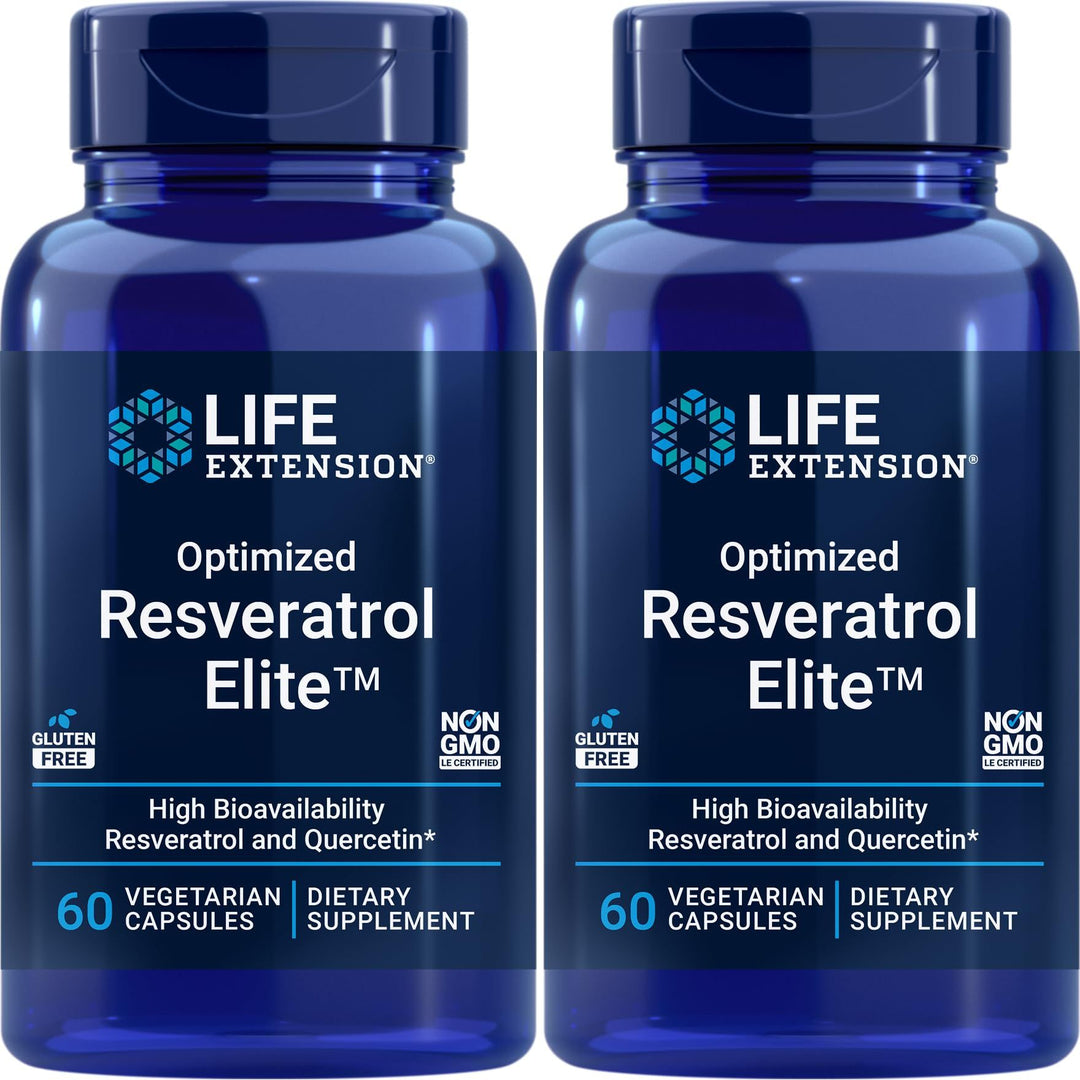 Life Extension Optimized Resveratrol 60 Vcaps - 2 Pack