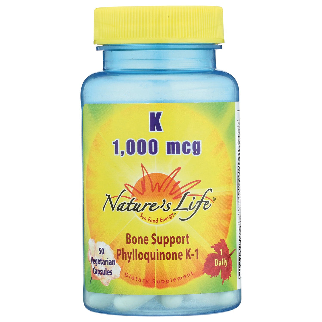 Nature's Life Vitamin K 1000 mcg 50 Vcaps  13875