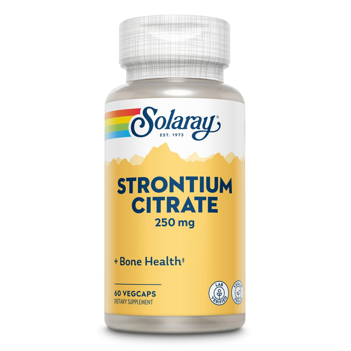 Solaray Strontium Citrate 250mg 60 Vcaps - 2 Pack