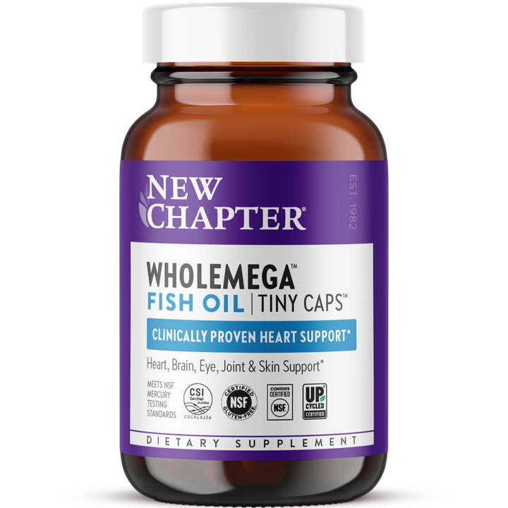 New Chapter WholeMega Fish Oil Tiny Caps 90 Softgels