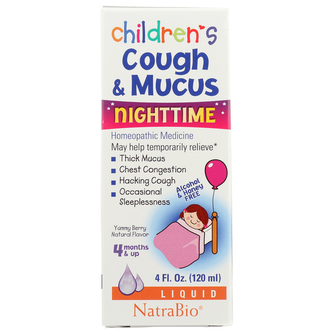 NatraBio Children's Cough & Mucus NightTime 4oz