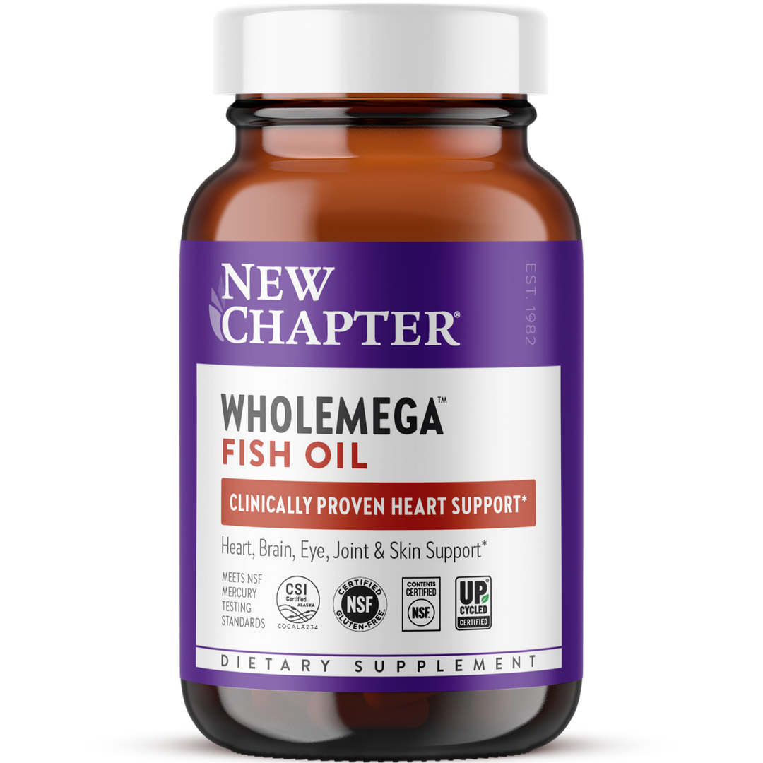 New Chapter Wholemega Fish Oil 1000 mcg 180 Softgels