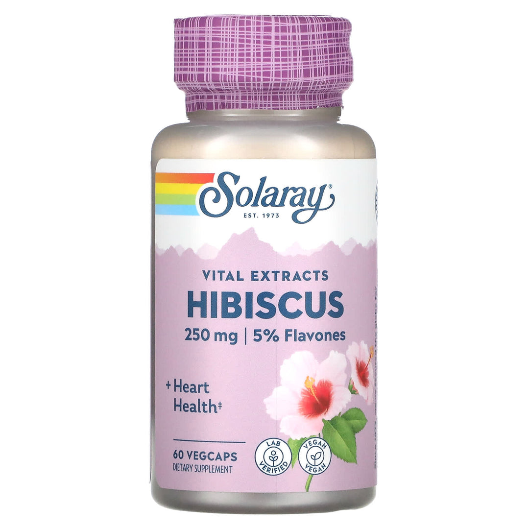 Solaray Hibiscus Flower Extract 60 Vcaps - 2 Pack