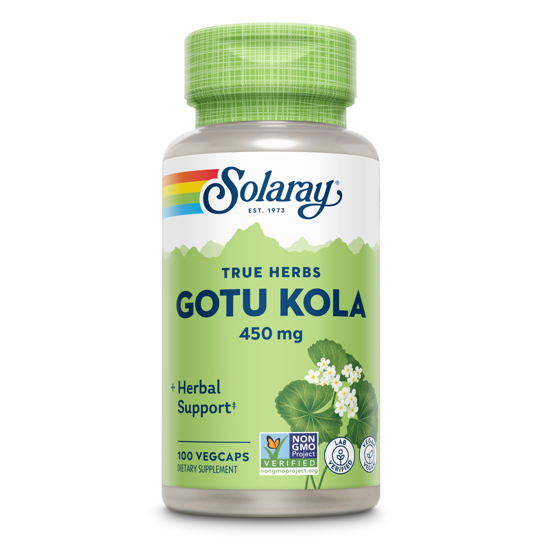 Solaray Gotu Kola 450mg 100 Vcaps - 2 Pack