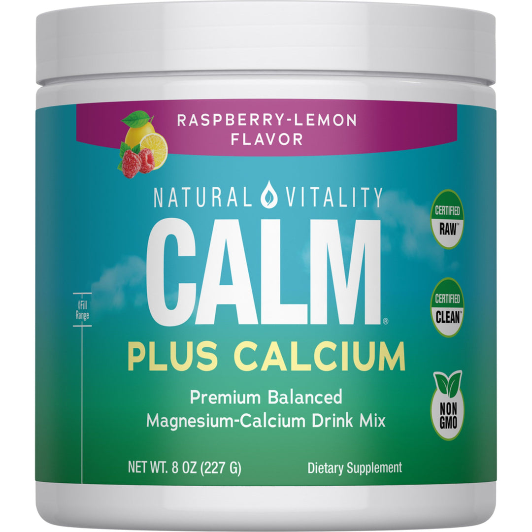 Natural Vitality Calm Plus Calcium Raspberry Lemon 16oz