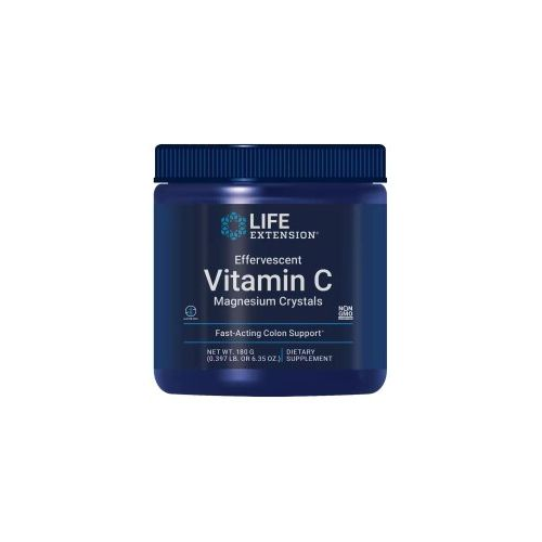 Life Extension Effervescent Vitamin C Magnesium Crystals 180 Grams