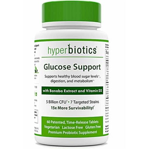 Hyperbiotics Glucose Support 60 Tablets -