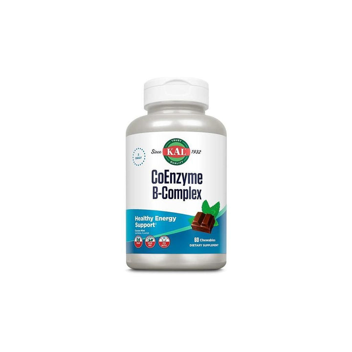 Kal Coenzyme B-Complex Tablets Cocoa Mint 60 Chewables