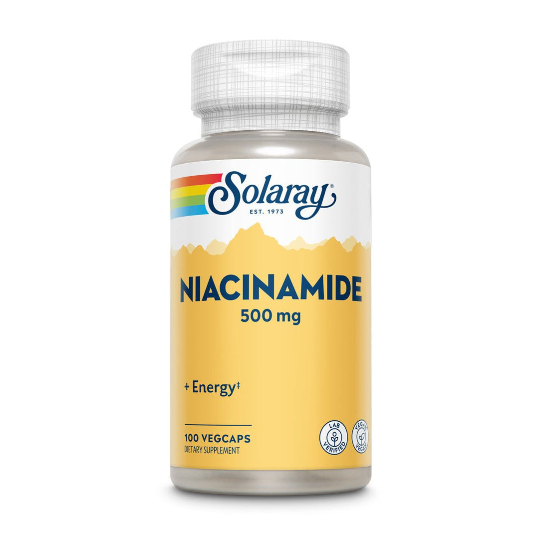 Solaray Niacinamide 500mg 100 Vcaps - 3 Pack