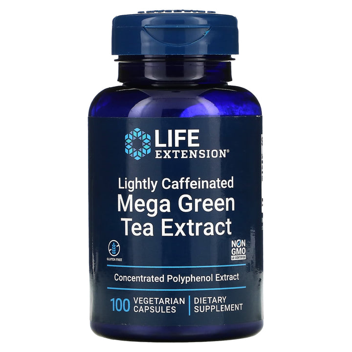 Life Extension Mega Green Tea Extract Lightly Caffeinated 100 Vcaps
