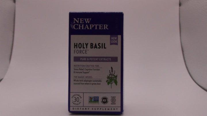 New Chapter - Holy Basil Force - 120 Vegetarian Capsules
