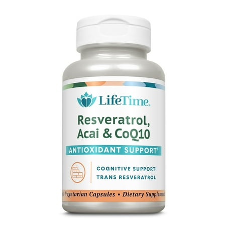 LifeTime Vitamins - Resveratrol Acai & Co-Q10 - 60 Vegetarian Capsules
