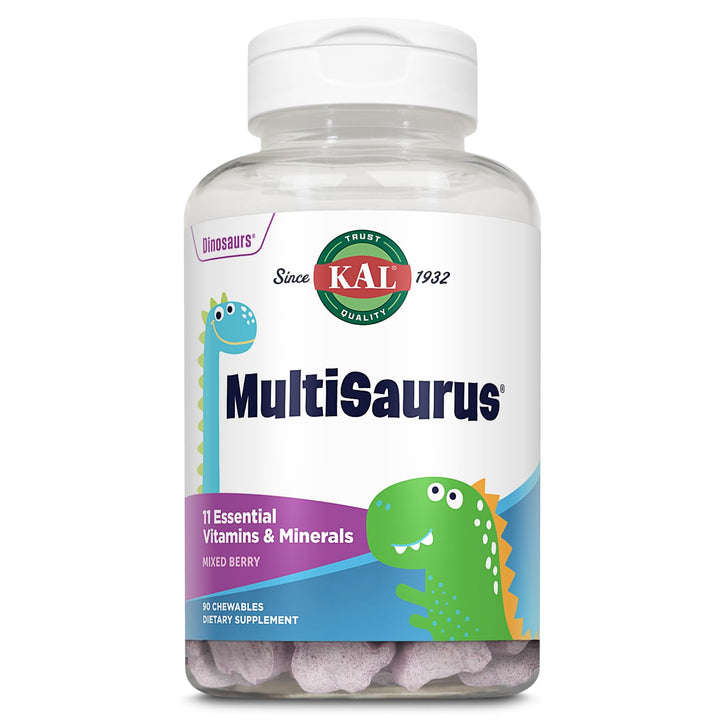 Kal - Dinosaurs Multisaurus Vitamins &amp; Minerals Mixed Berry - 90 Chewable Tablets  PN 60212