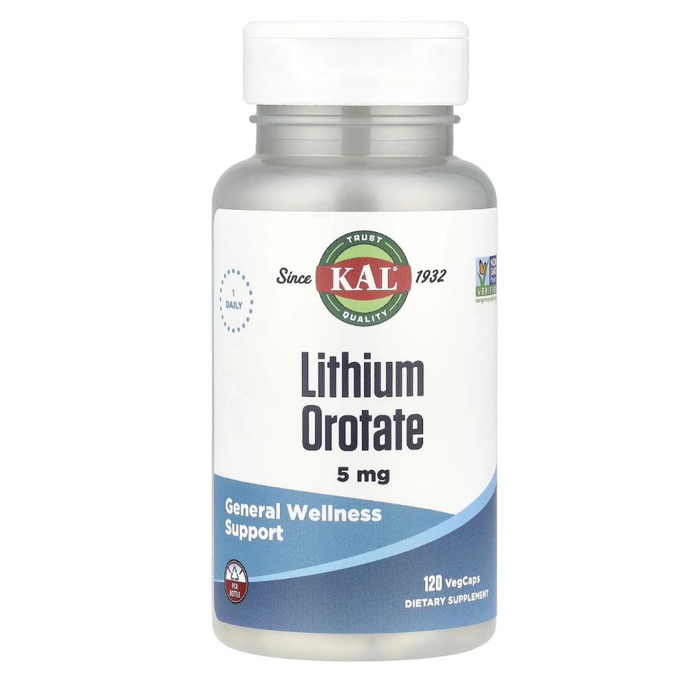 Kal - Lithium Orotate 5 mg. - 120 Vegetable Capsule(s)